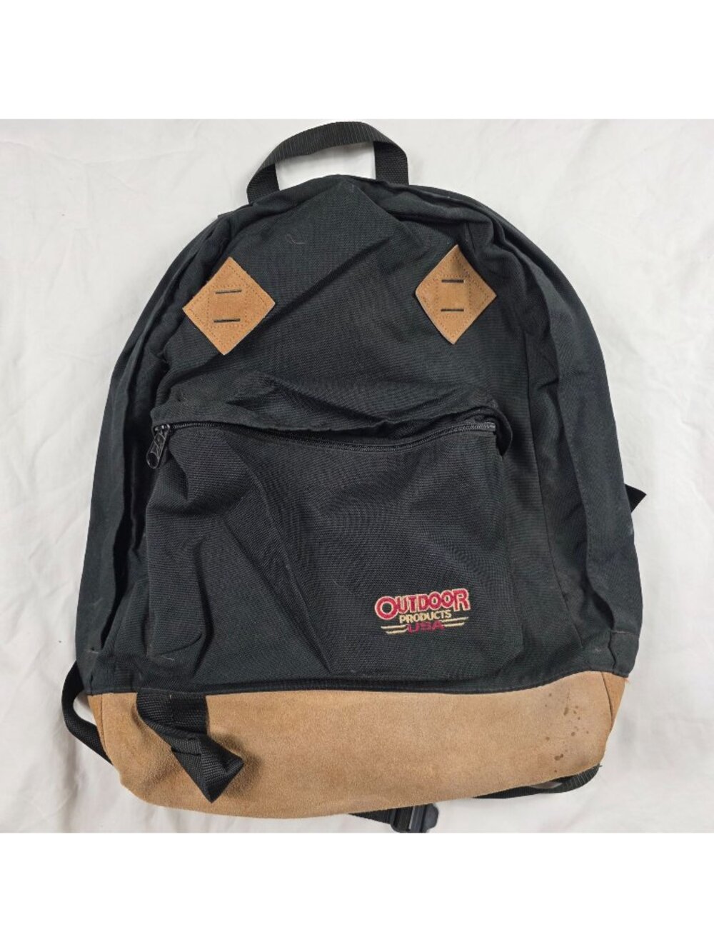 Vintage Outdoor Products USA Black Brown Backpack Outdoors Casual School